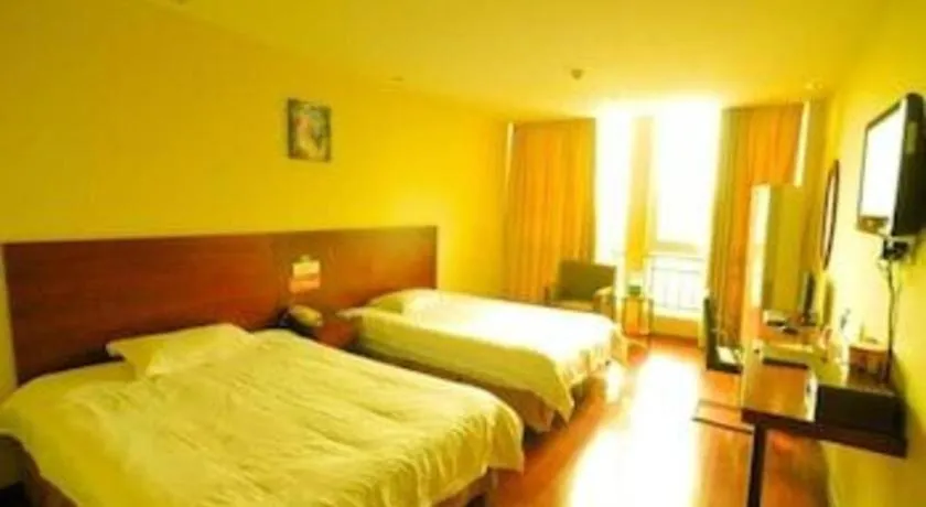 Bed in GreenTree Inn Yancheng Xiangshui Bus Station Express Hotel