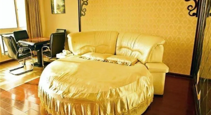 Bed in GreenTree Inn Yancheng Xiangshui Bus Station Express Hotel