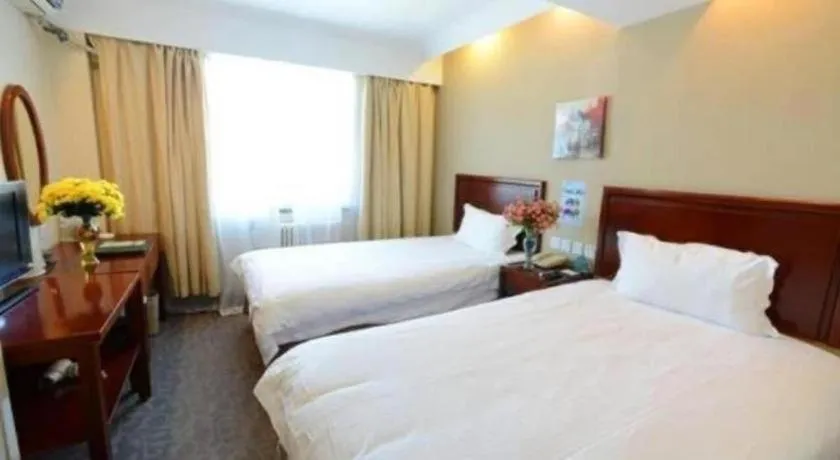 Bed in GreenTree Inn Yancheng Xiangshui Bus Station Express Hotel
