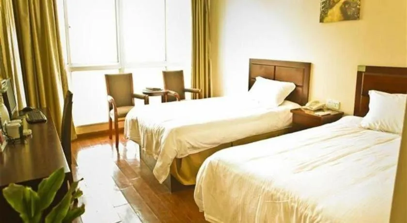 Bed in GreenTree Inn Yancheng Xiangshui Bus Station Express Hotel
