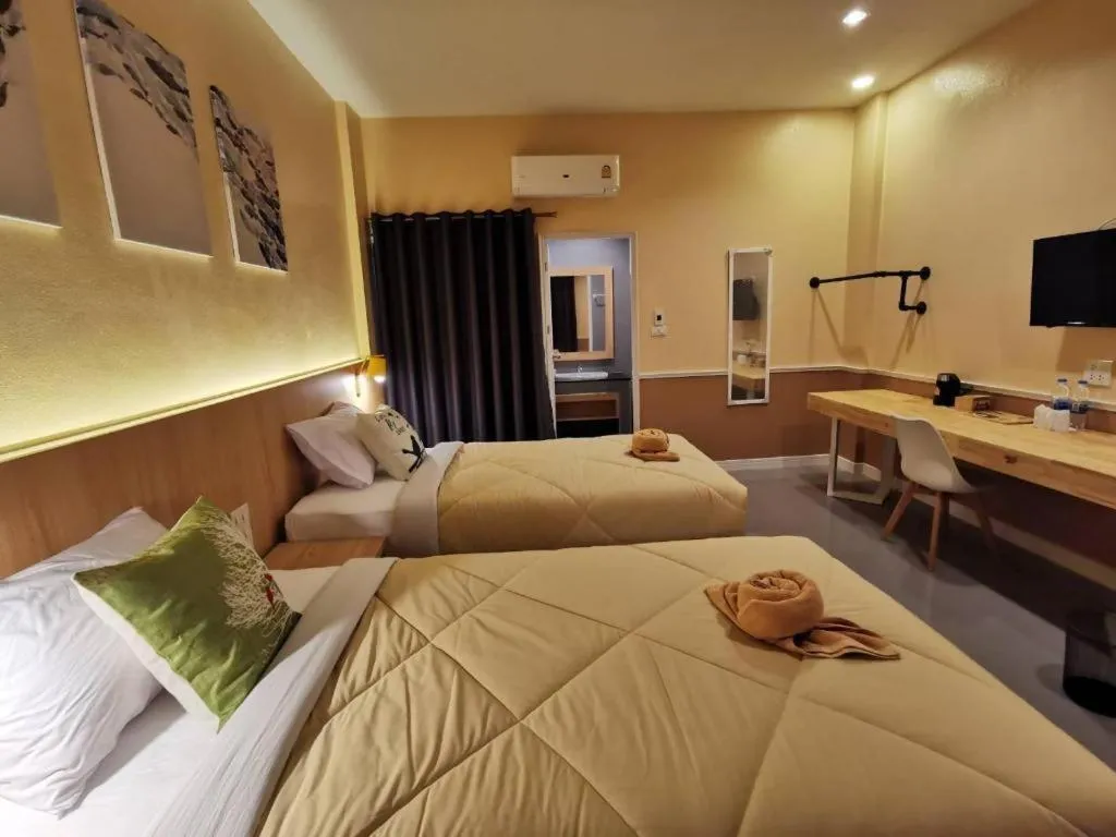 Bed in Kiatwimon Hotel