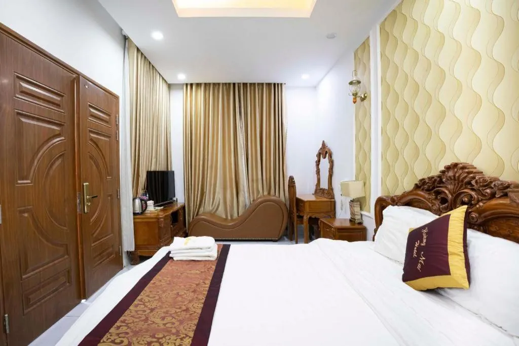 Bed in Hoang Mai Hotel