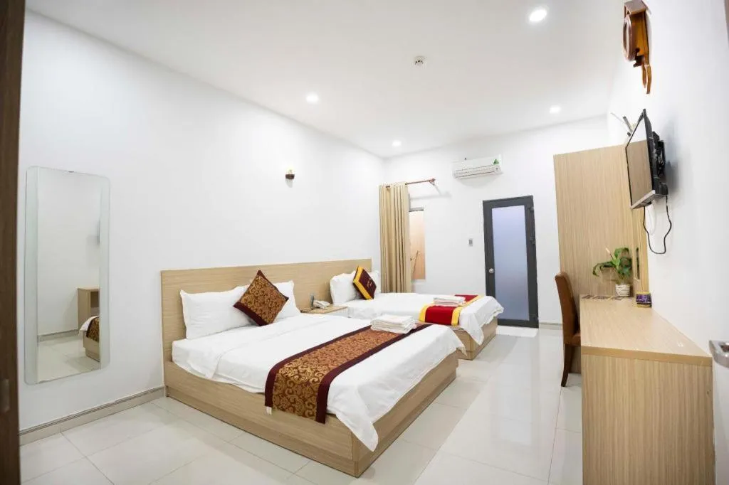 Bed in Hoang Mai Hotel