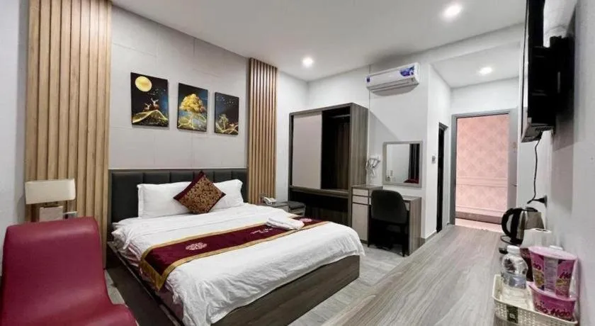 Bed in Hoang Mai Hotel