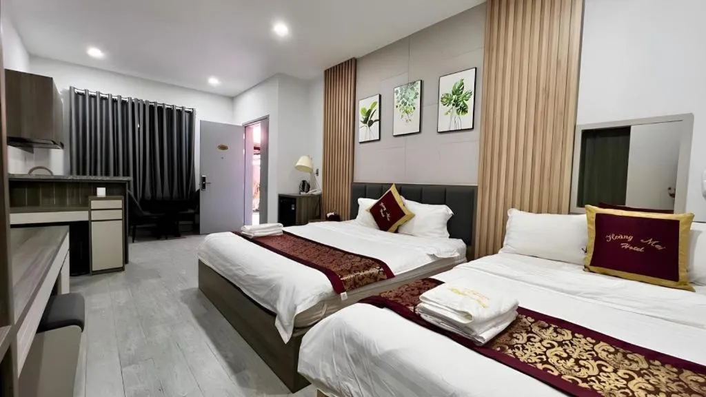 Bed in Hoang Mai Hotel