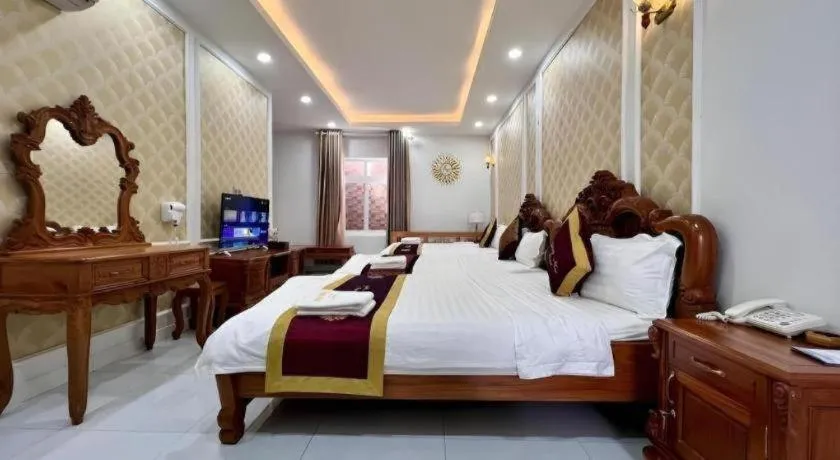 Bed in Hoang Mai Hotel