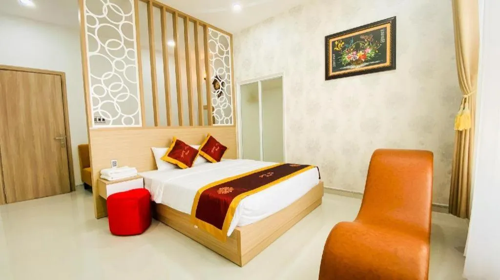 Bed in Hoang Mai Hotel