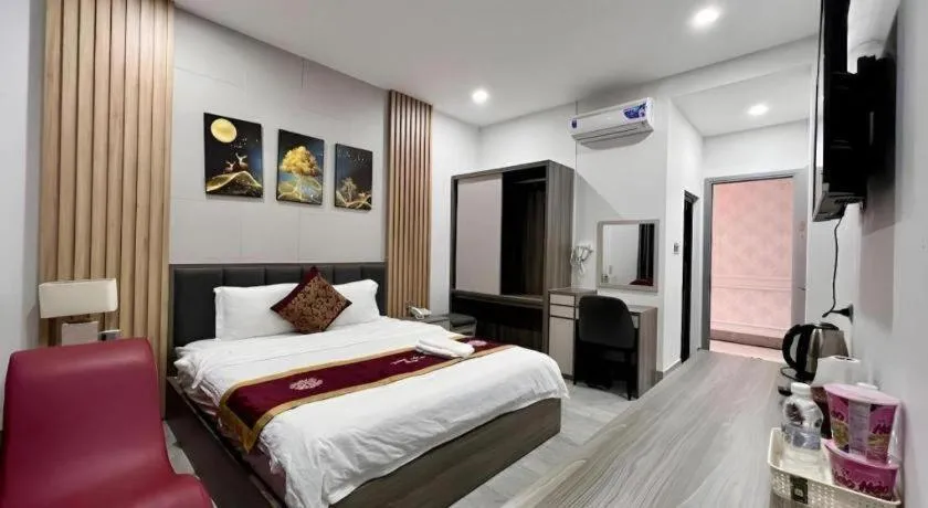 Bed in Hoang Mai Hotel