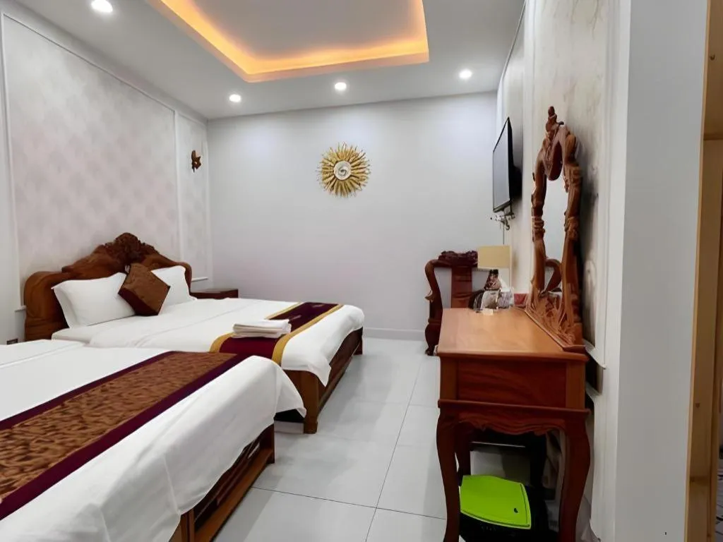 Bed in Hoang Mai Hotel