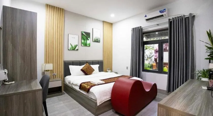 Bed in Hoang Mai Hotel