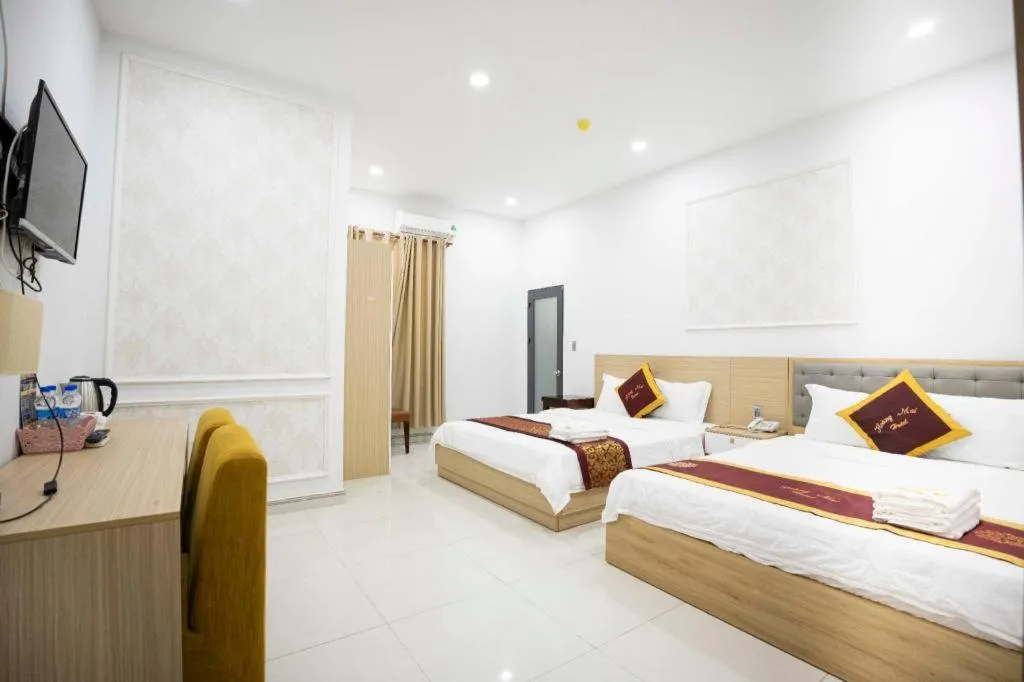 Bed in Hoang Mai Hotel