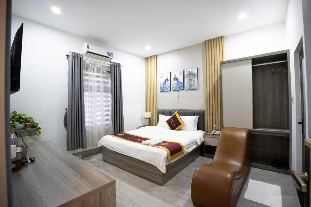 Bed in Hoang Mai Hotel