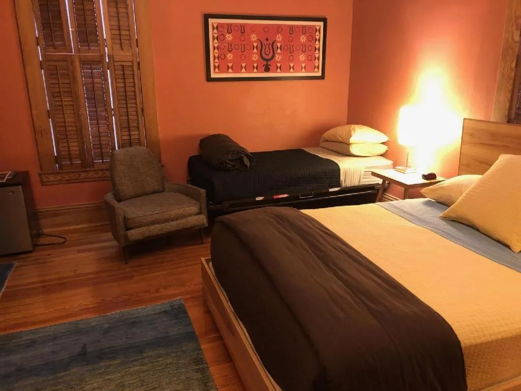 Bed in Hotel Frederick