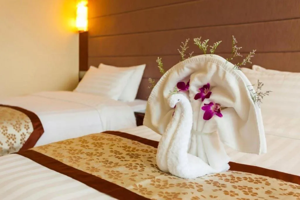 Bed in Quanzhou Hotel