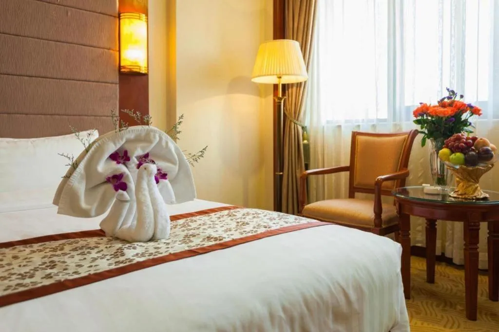 Bed in Quanzhou Hotel