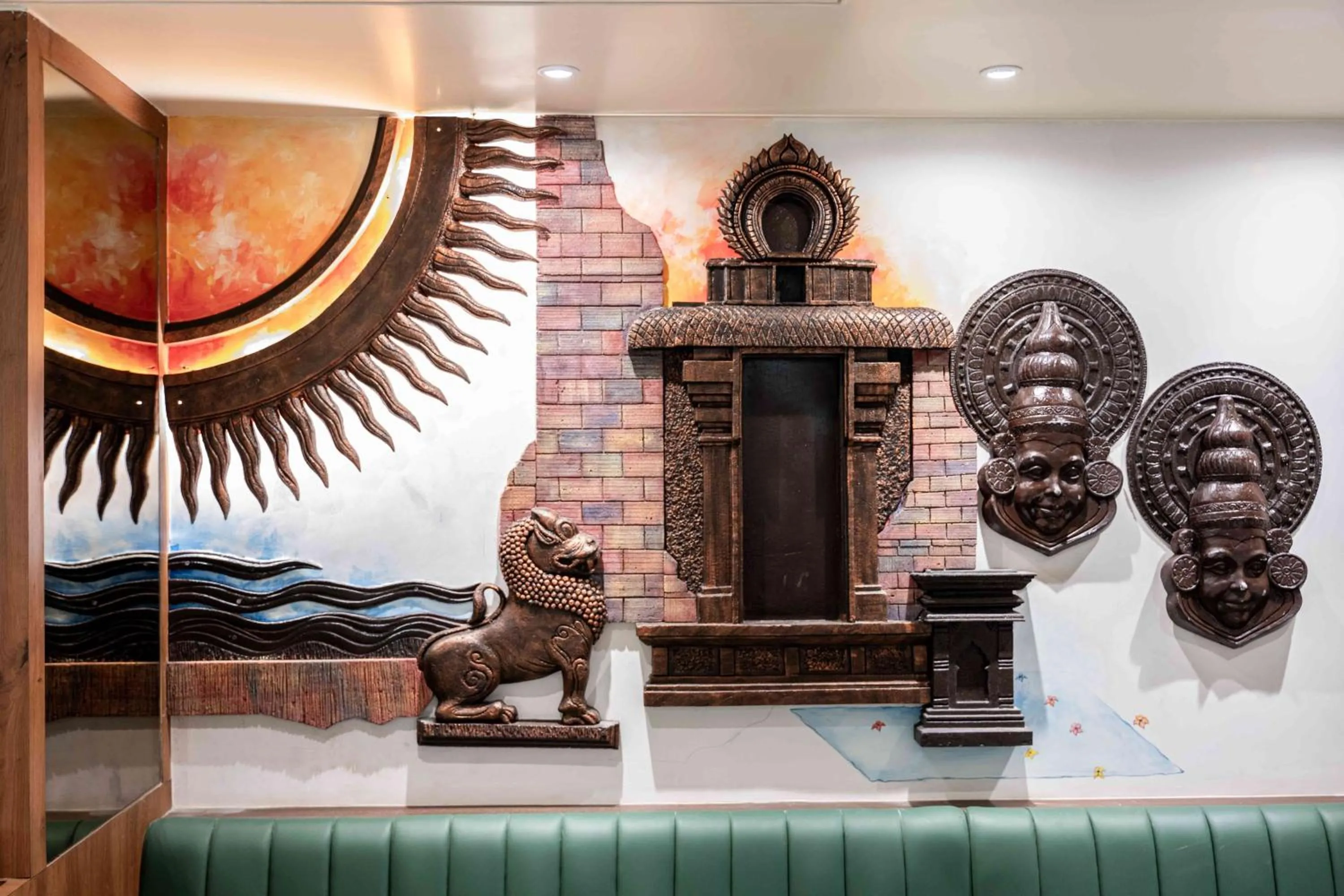 Decorative detail in Nine Square Residency