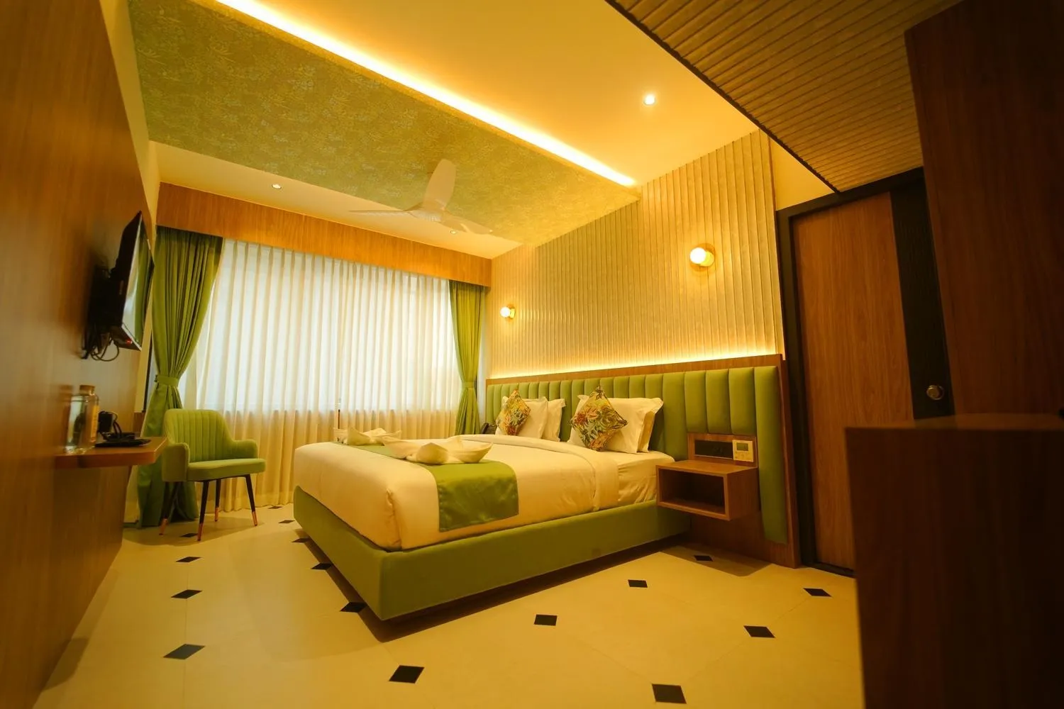 Bedroom, Bed in Yuvraj Land Mark