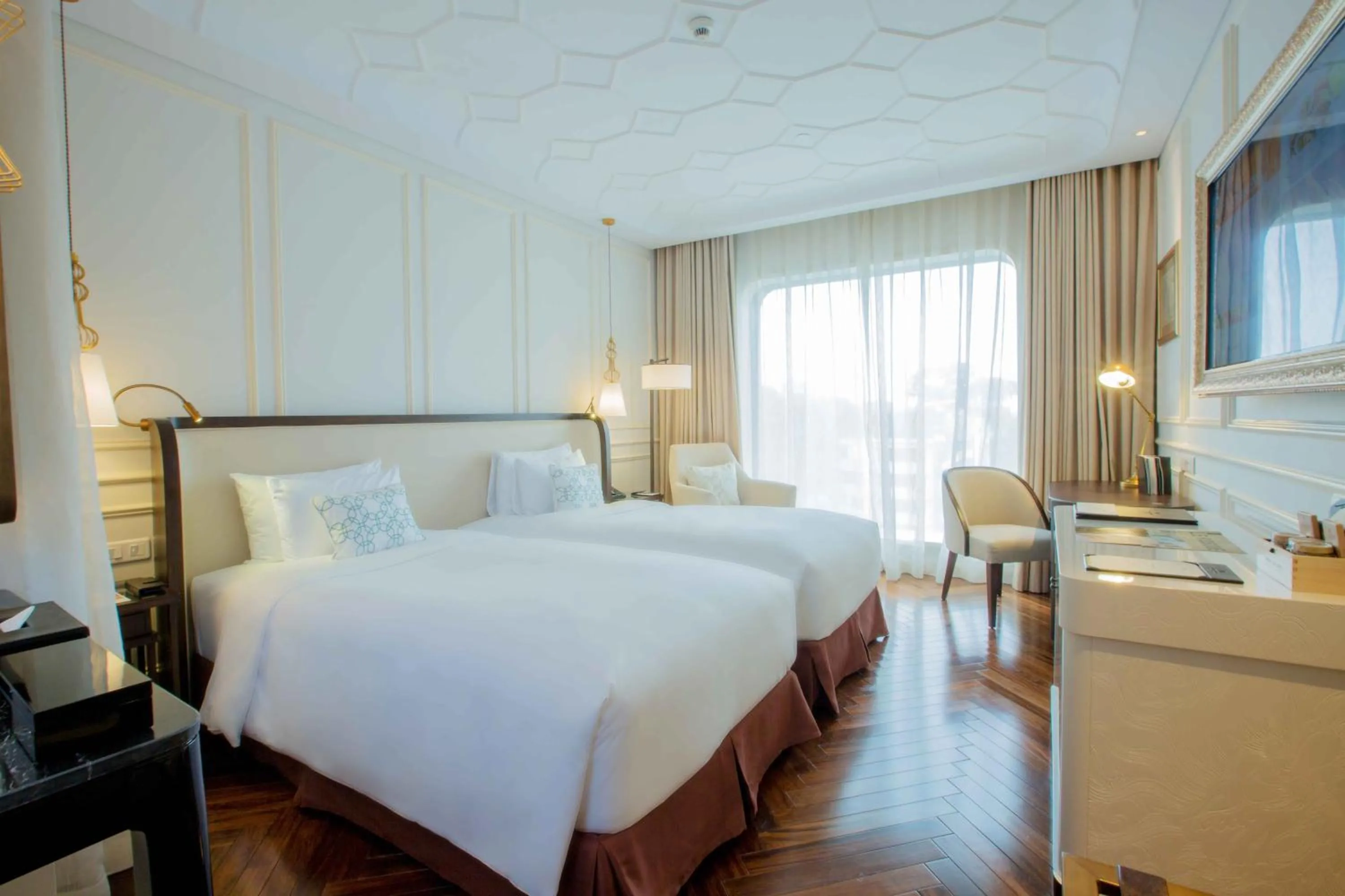 Bed in Hotel Des Arts Saigon Mgallery Collection