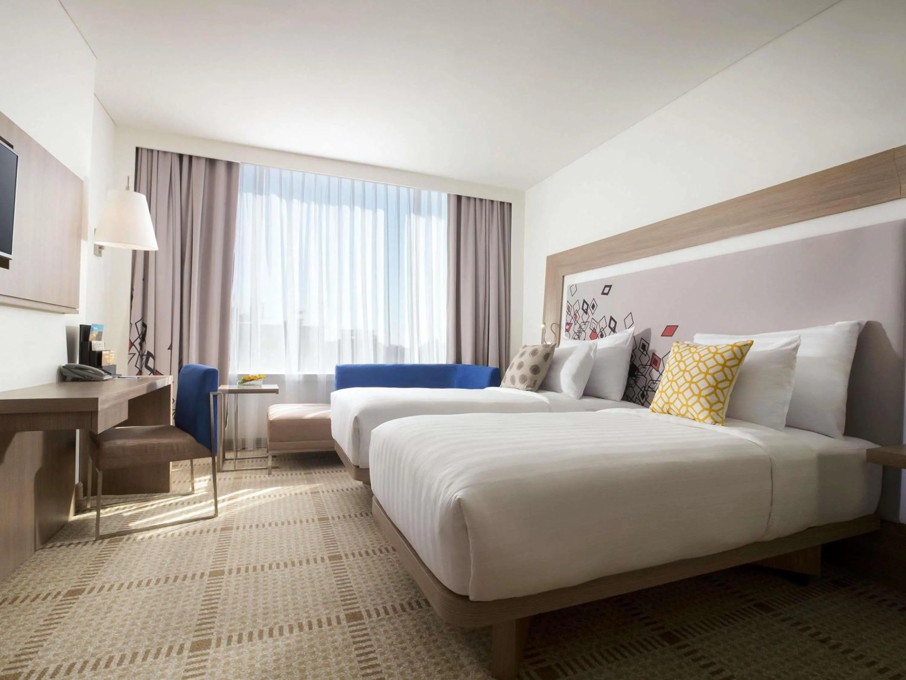Bedroom, Bed in Novotel Makassar Grand Shayla