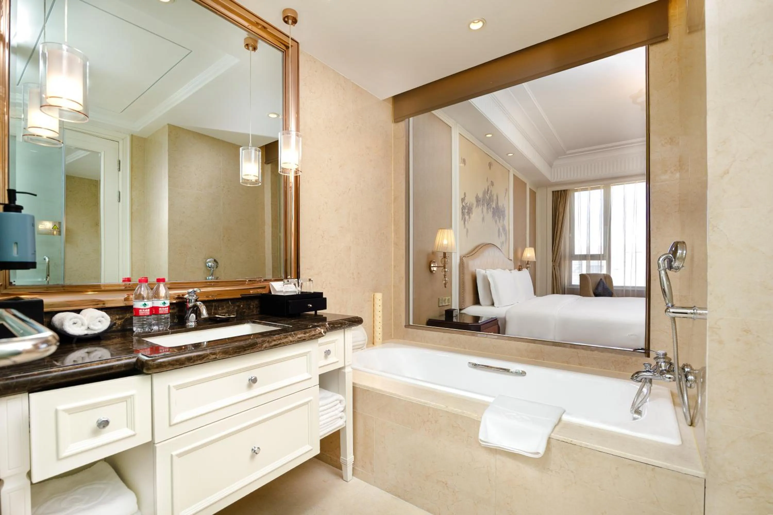 Bath, Bed in Sofitel Xining
