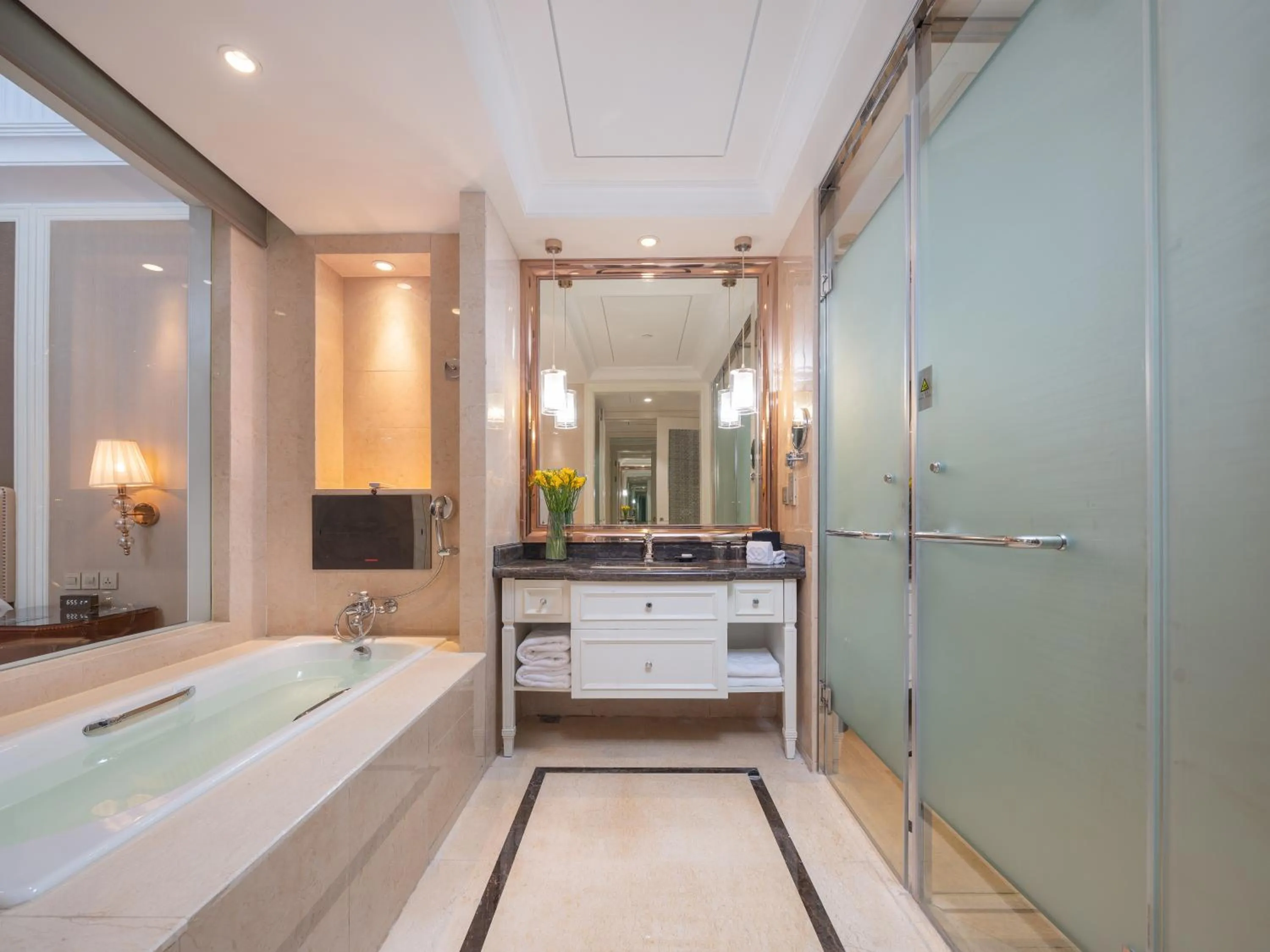 Bath, Bed in Sofitel Xining