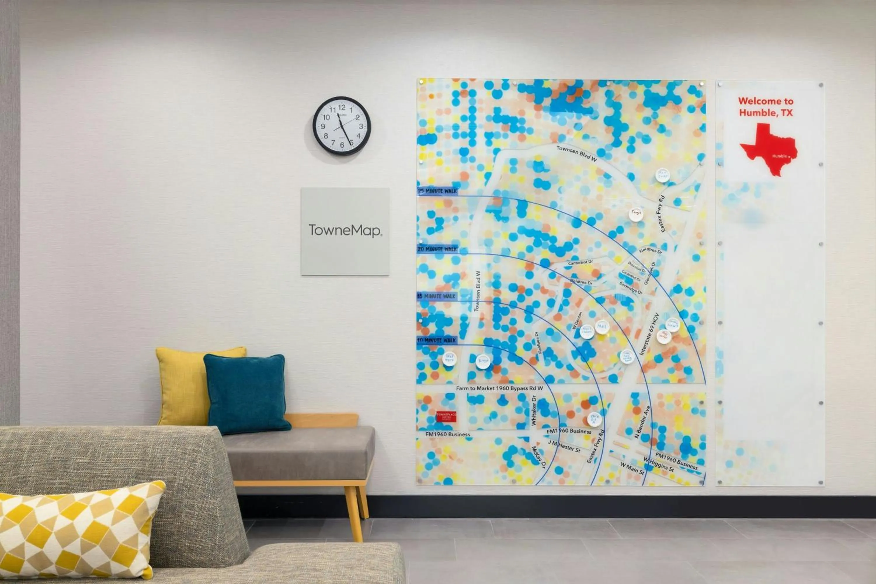 Lobby or reception in TownePlace Suites by Marriott Humble Intercontinental Airport