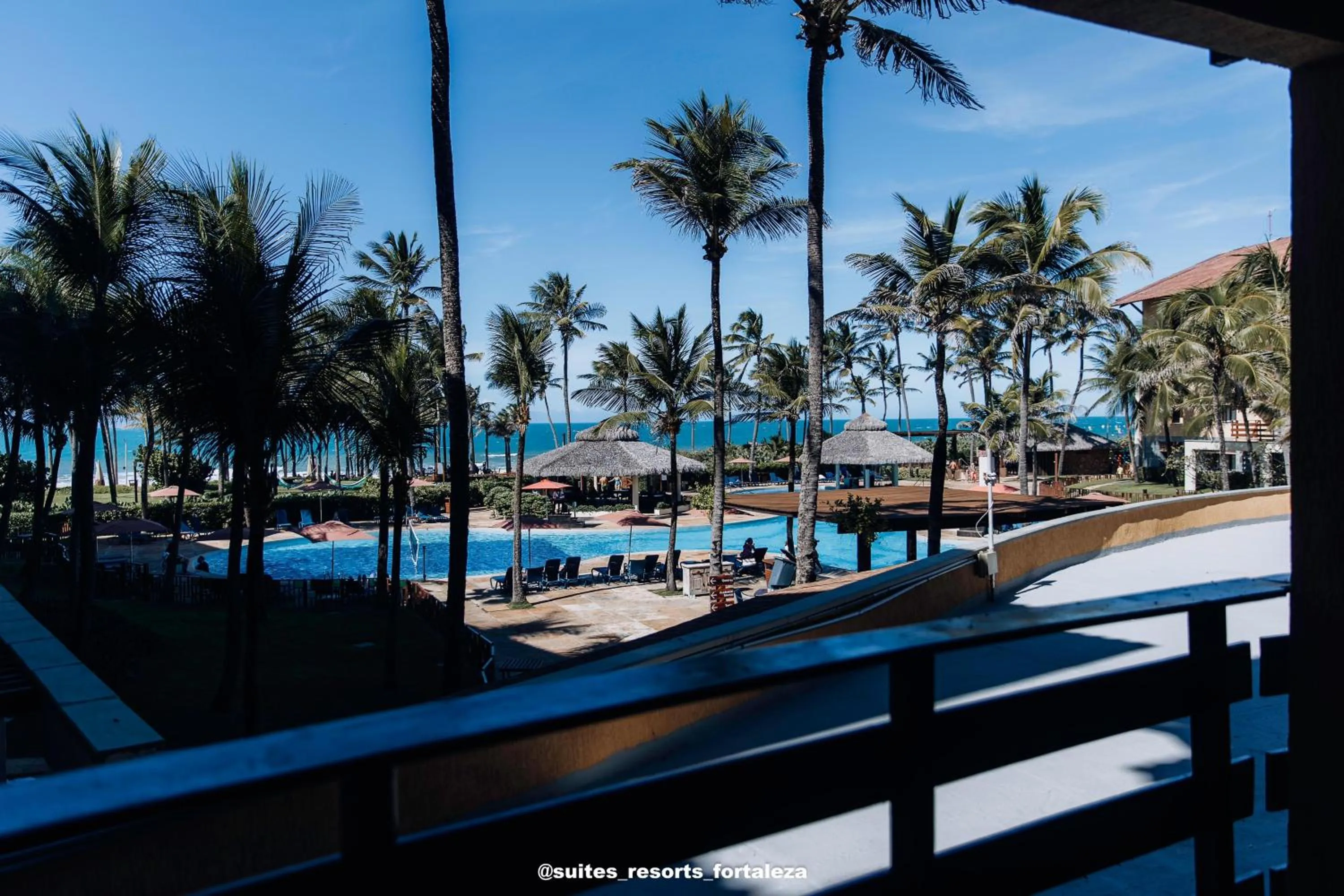 Pool view in Apartamento - Pé na areia - Ao lado do parque aquático - Administrado por Anfitrião