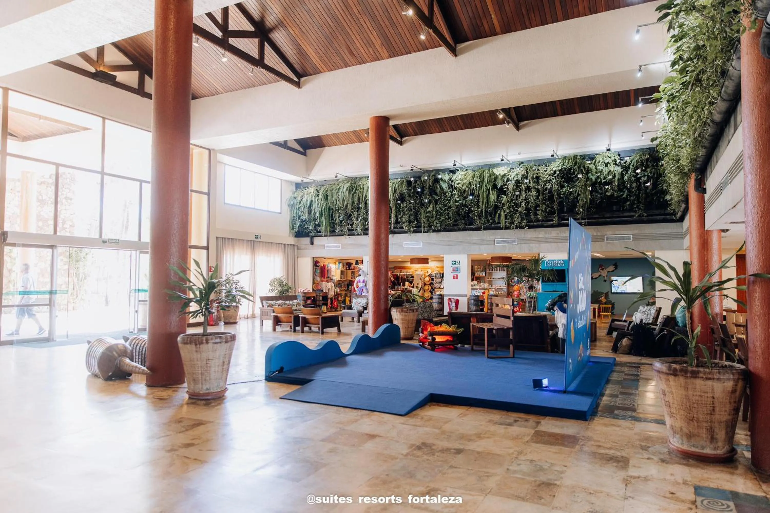 Lobby or reception in Apartamento - Pé na areia - Ao lado do parque aquático - Administrado por Anfitrião