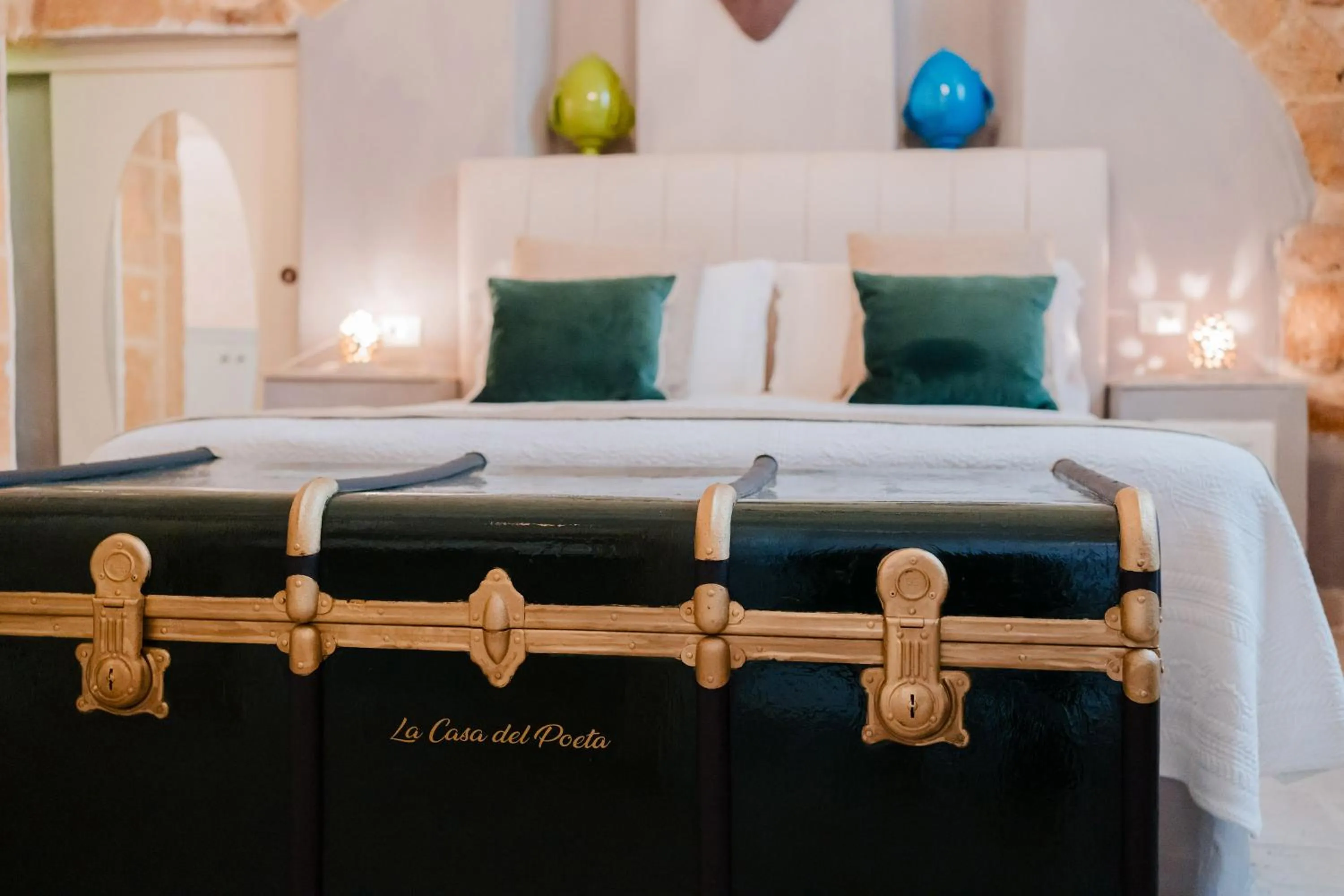 Bed in Relais La Casa del Poeta