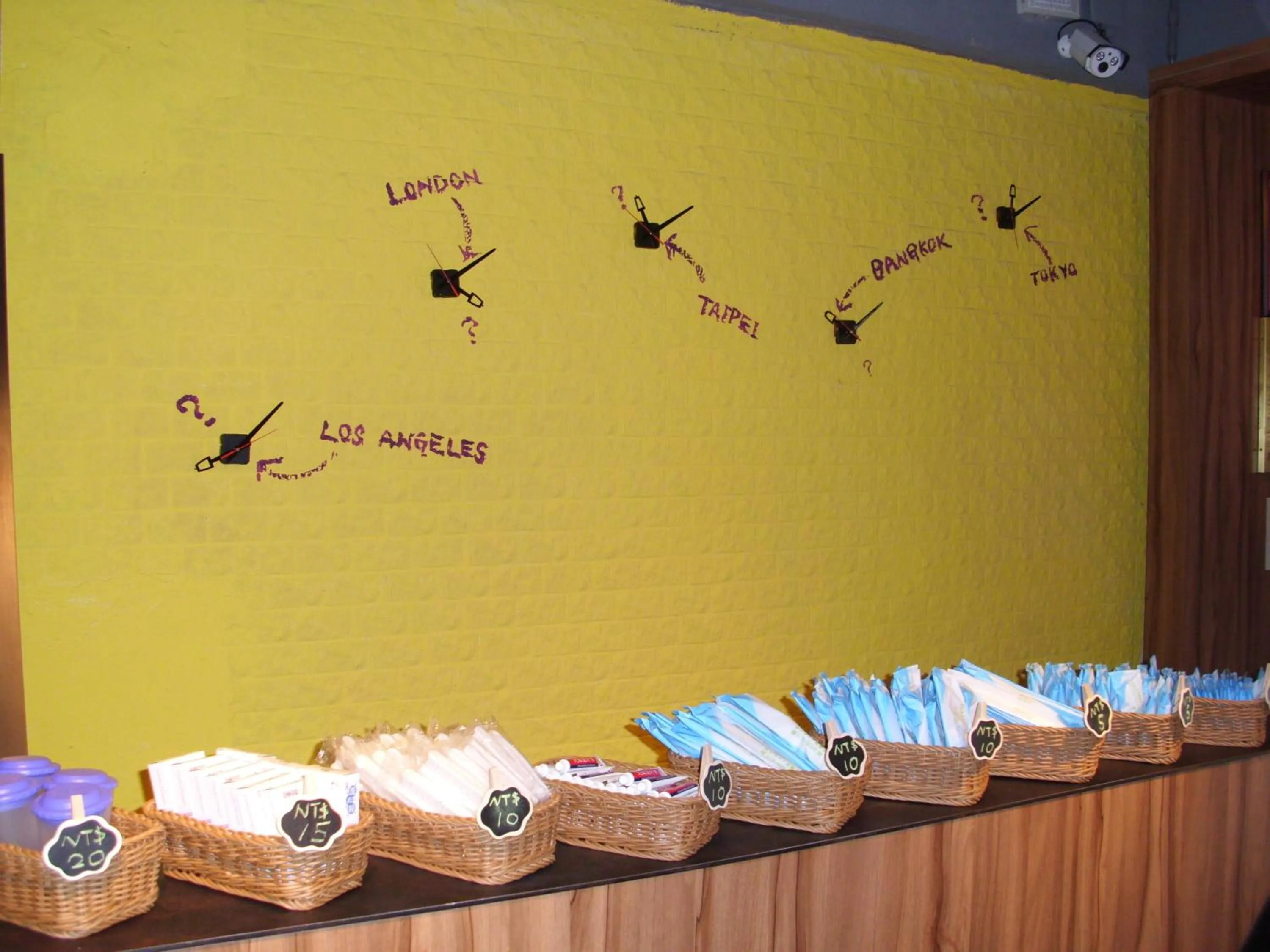 Seating area in Backpackers Hostel - Ximen