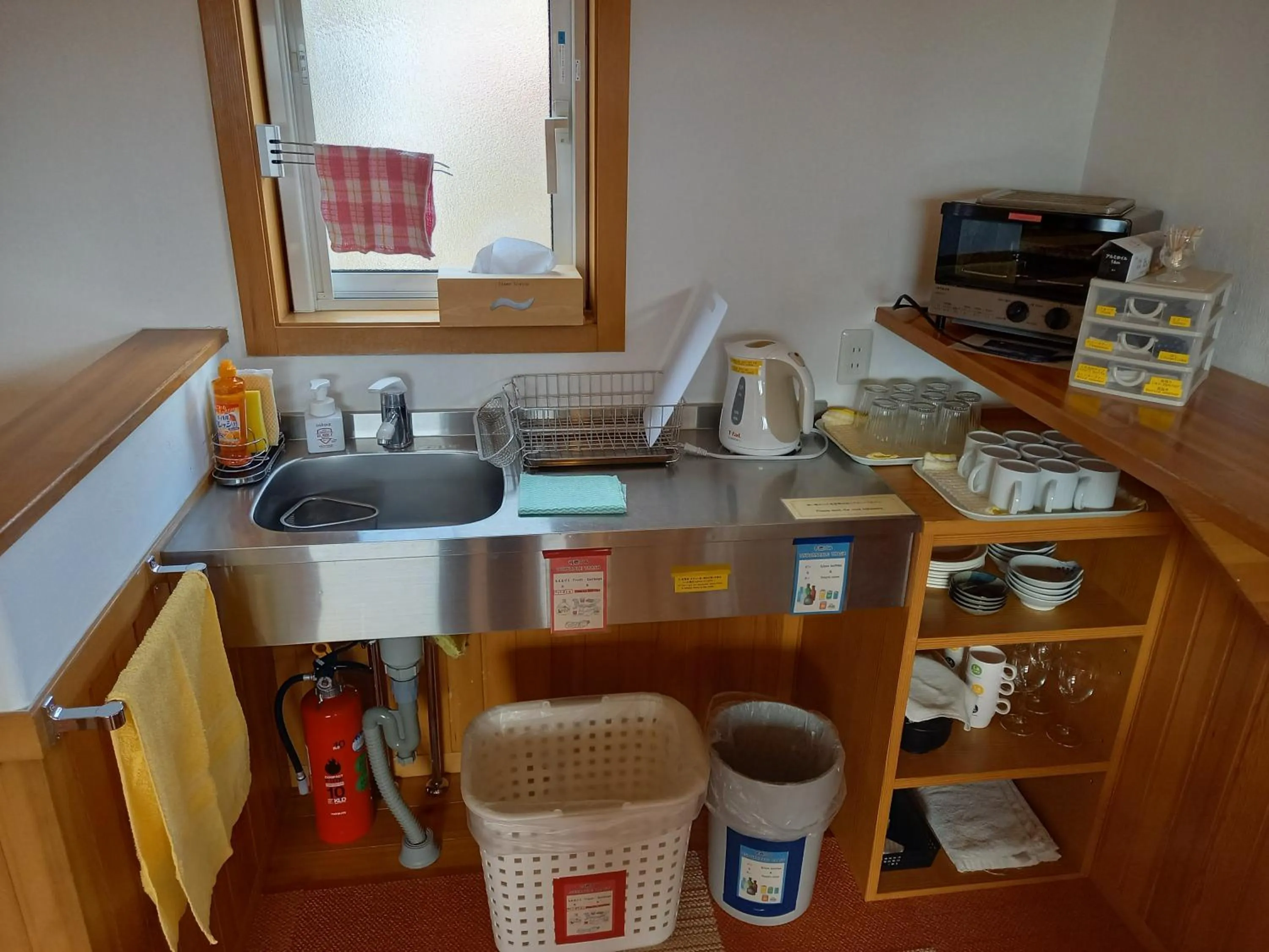 Living room in Orange Cabin Inn far from station