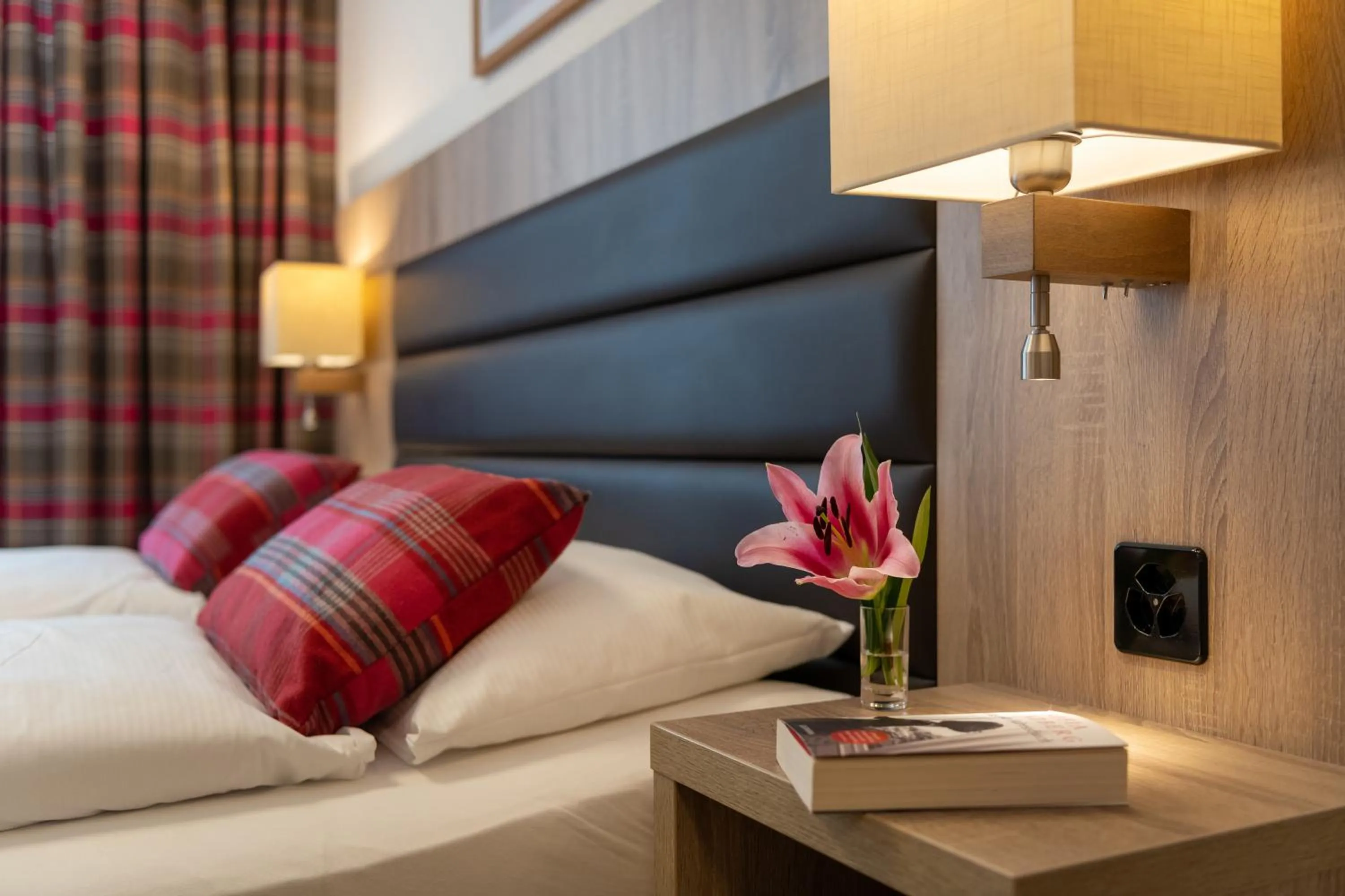 Bed in Pradas Resort Brigels