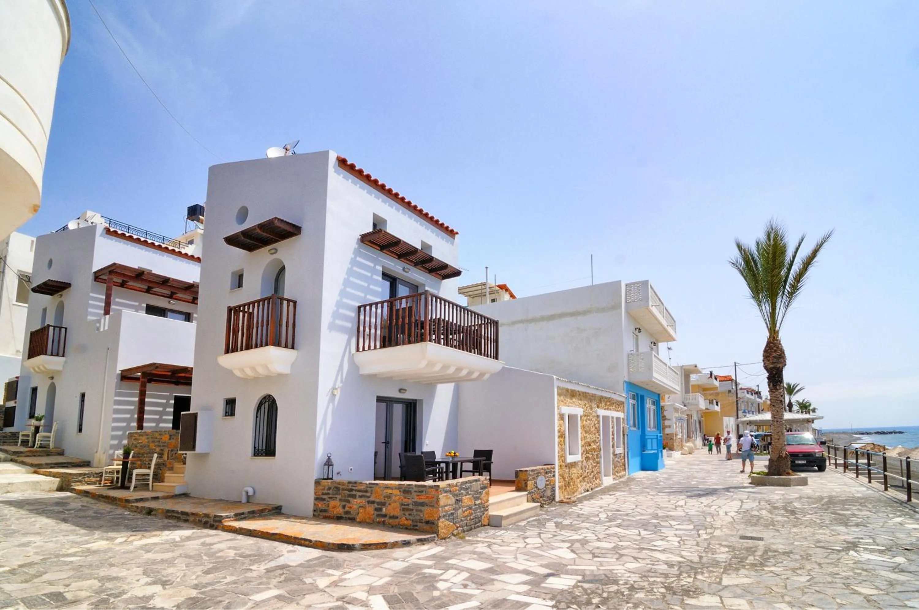Facade/entrance in Myrtos Mare Suites