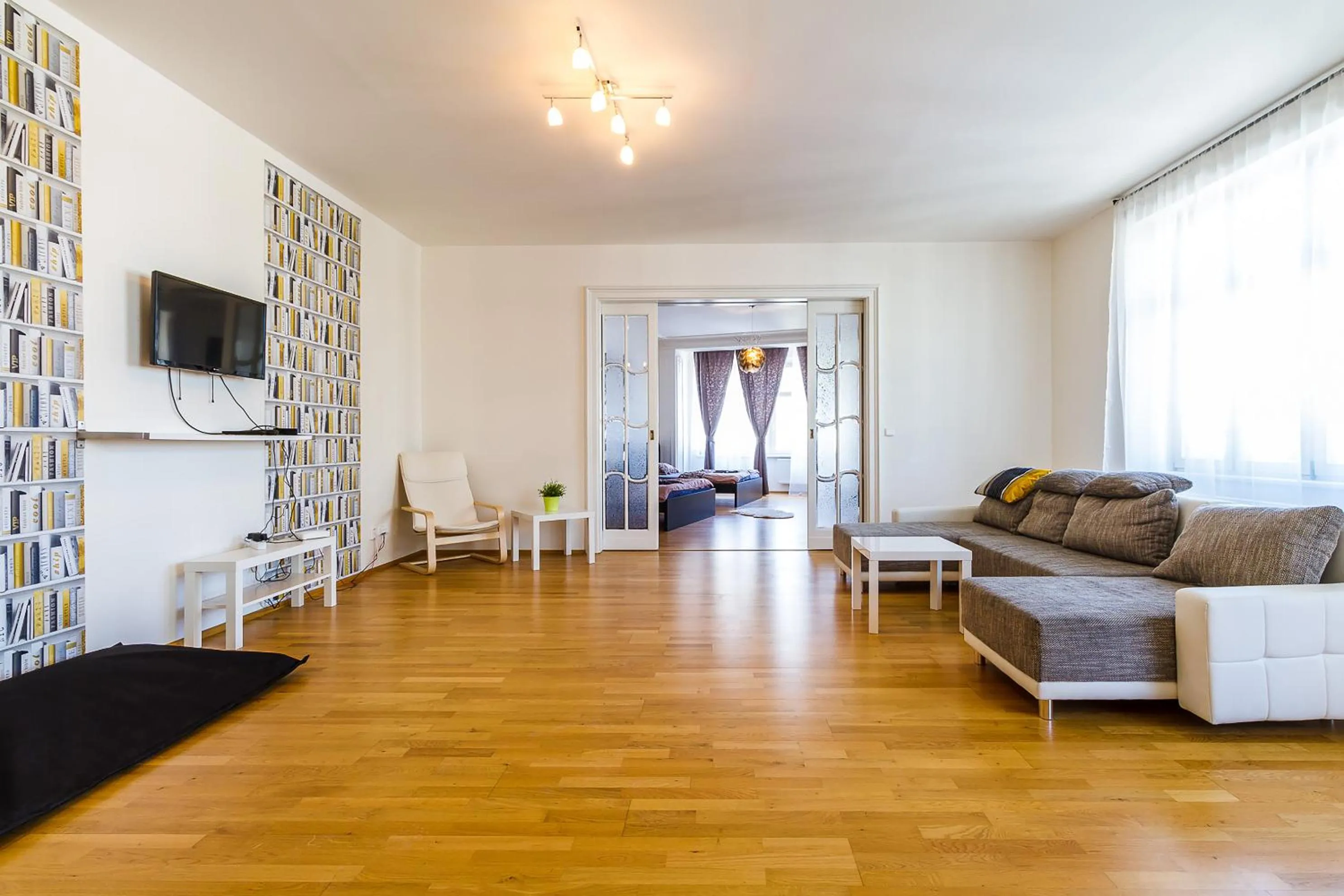 Communal lounge/ TV room in Top Wenceslas Square Apartment