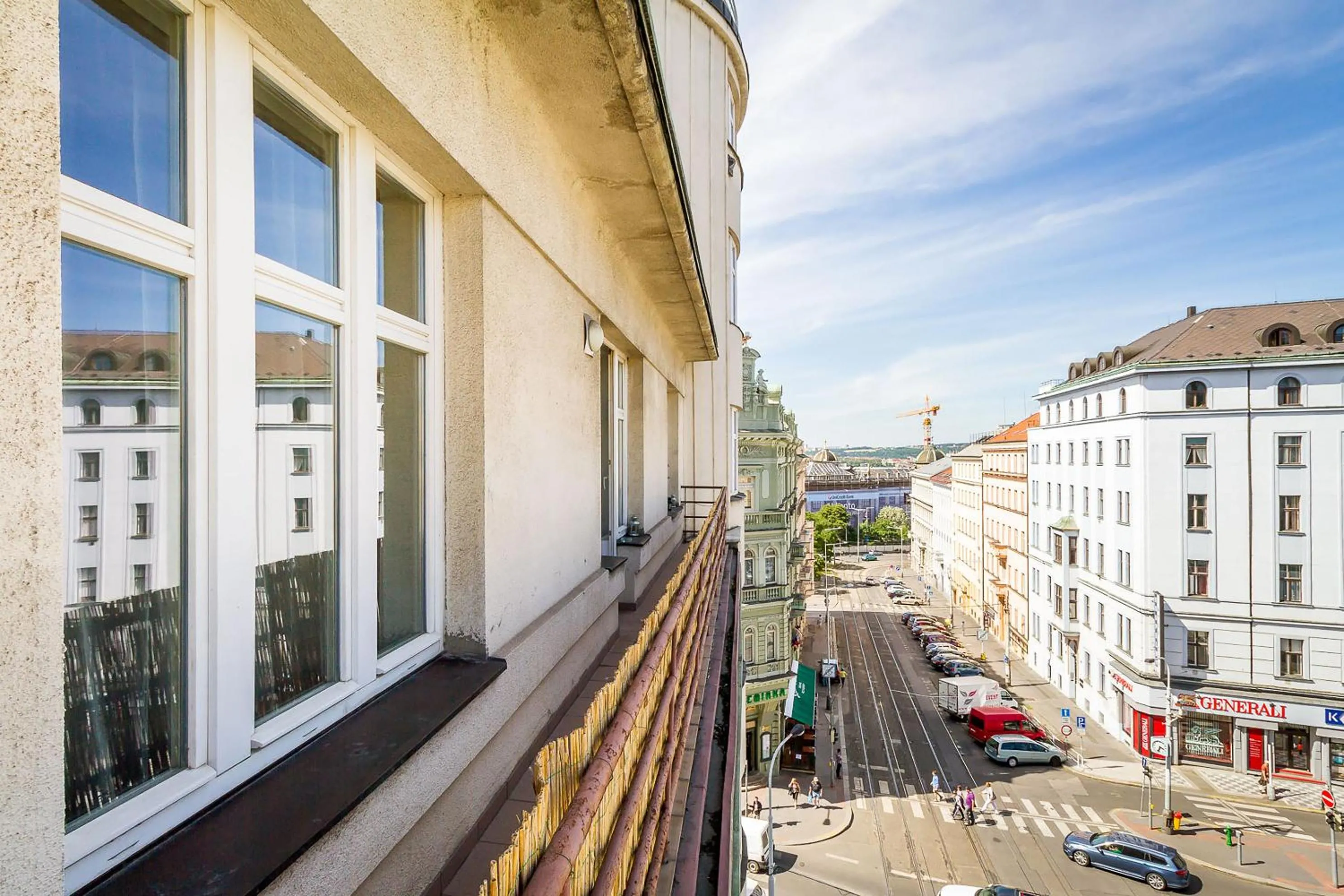 Street view in Top Wenceslas Square Apartment