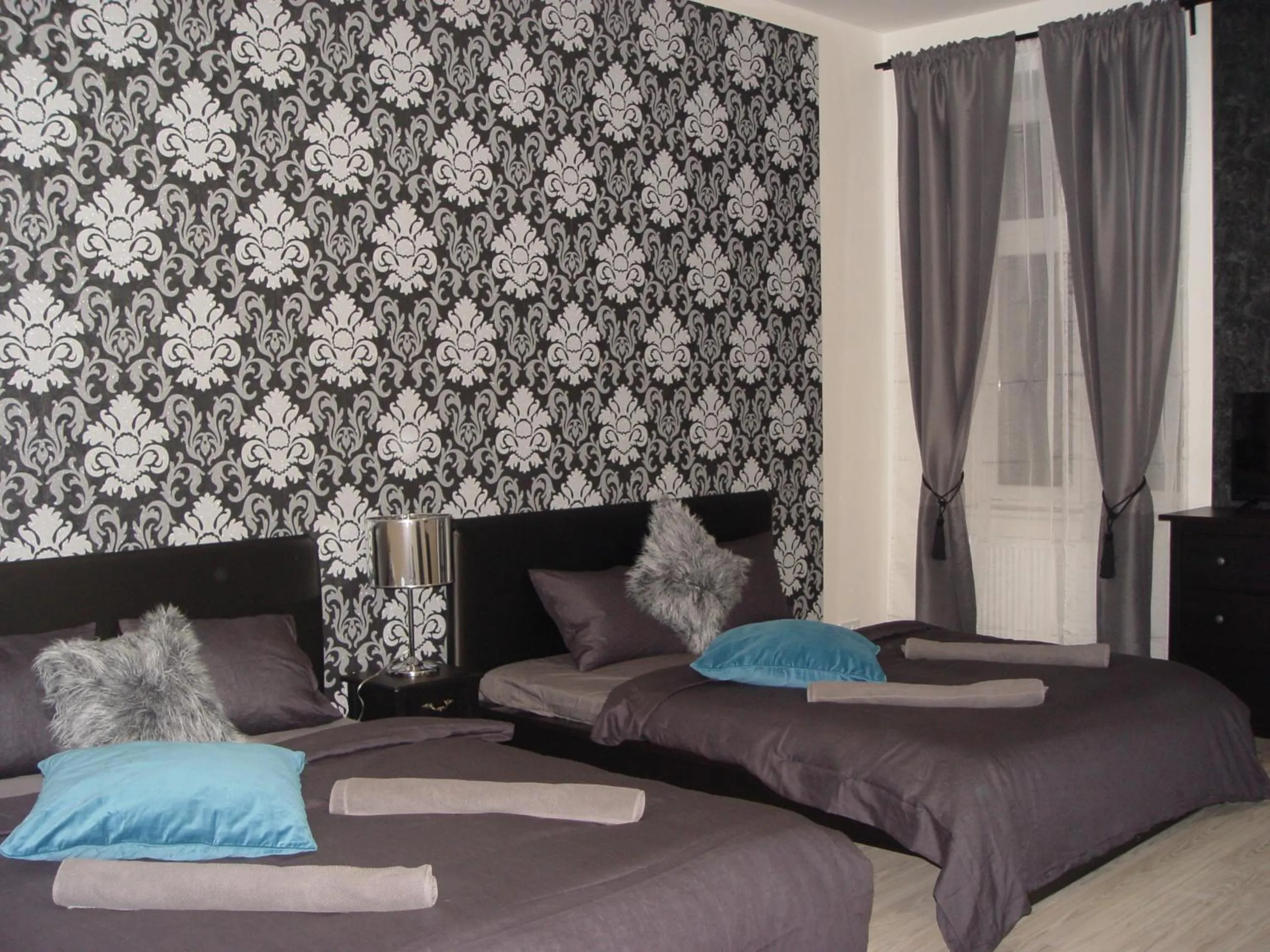 Bedroom, Bed in Top Wenceslas Square Apartment