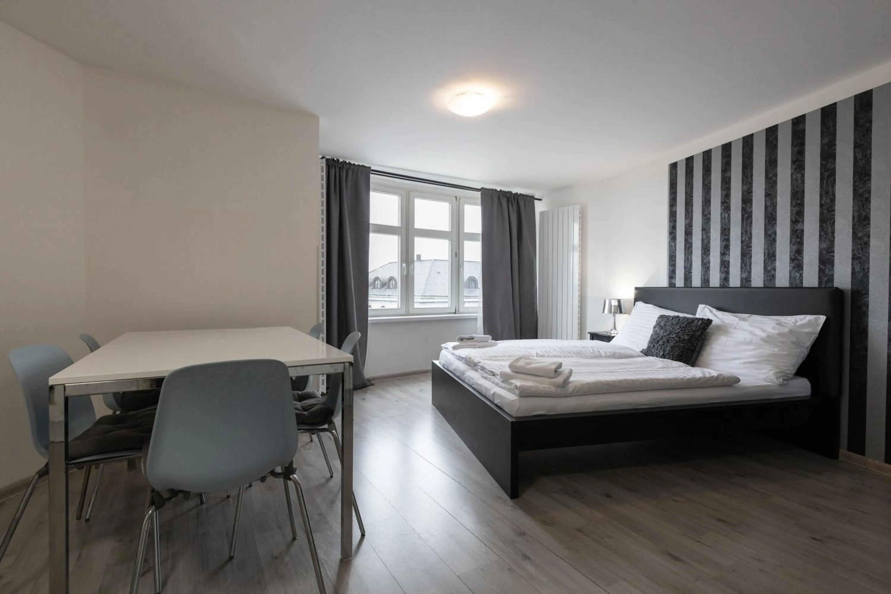 Bed in Top Wenceslas Square Apartment
