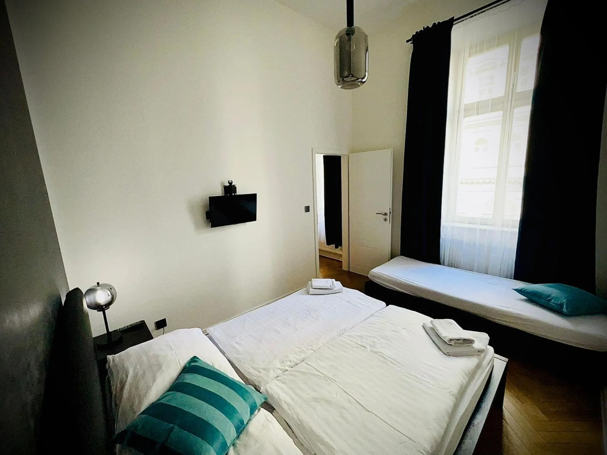 Bed in Top Wenceslas Square Apartment