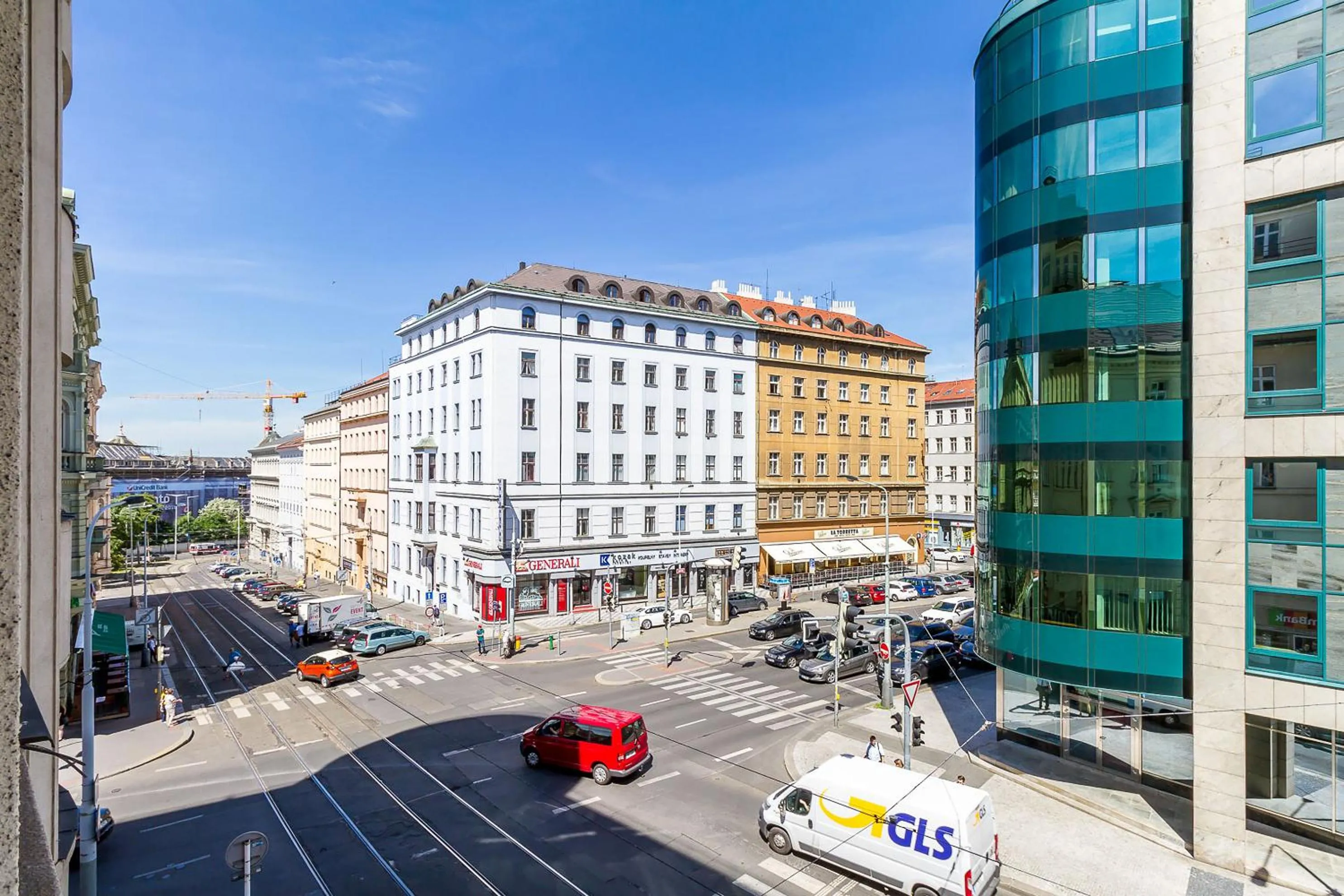 Street view in Top Wenceslas Square Apartment