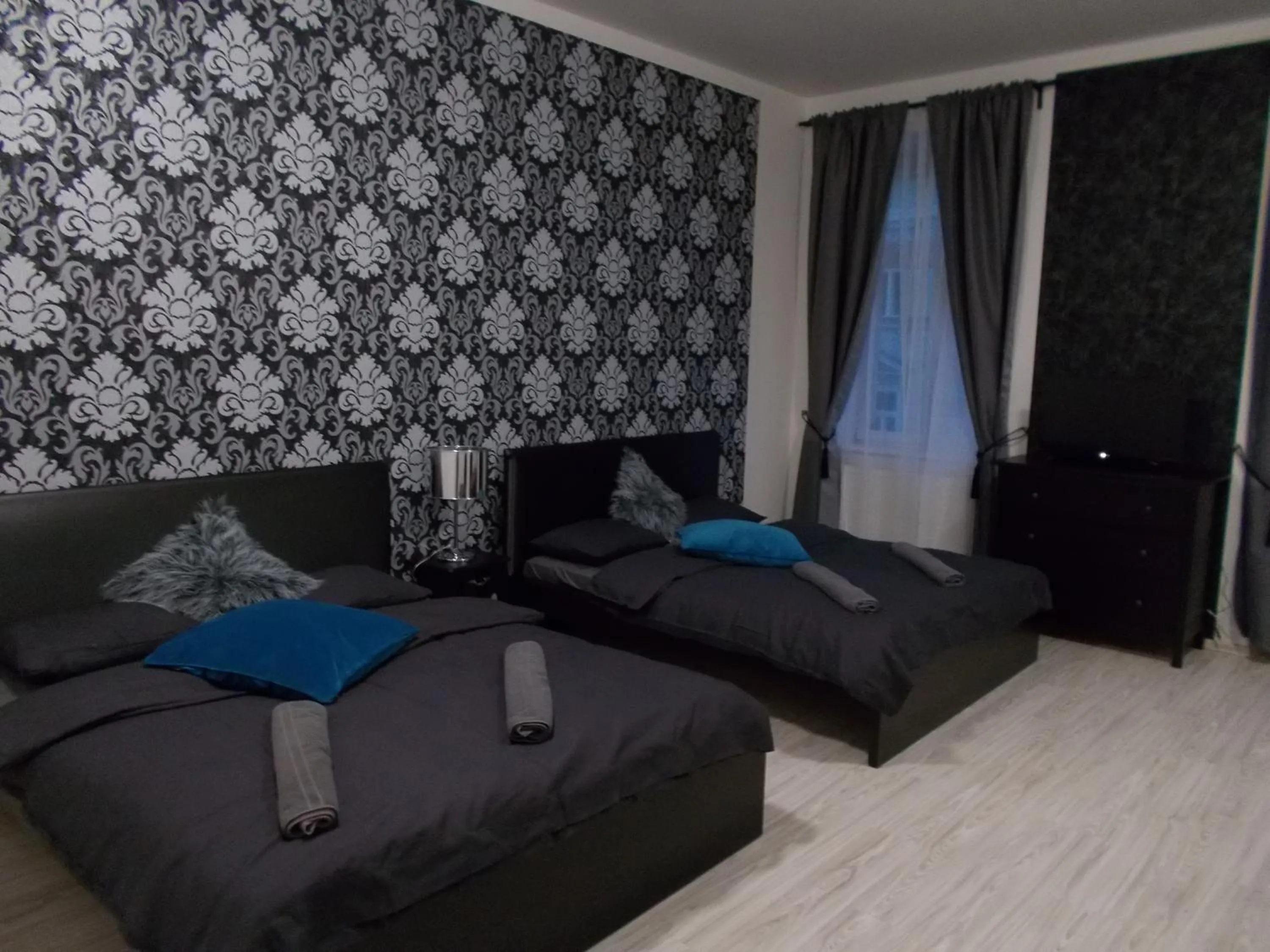 Bedroom, Bed in Top Wenceslas Square Apartment