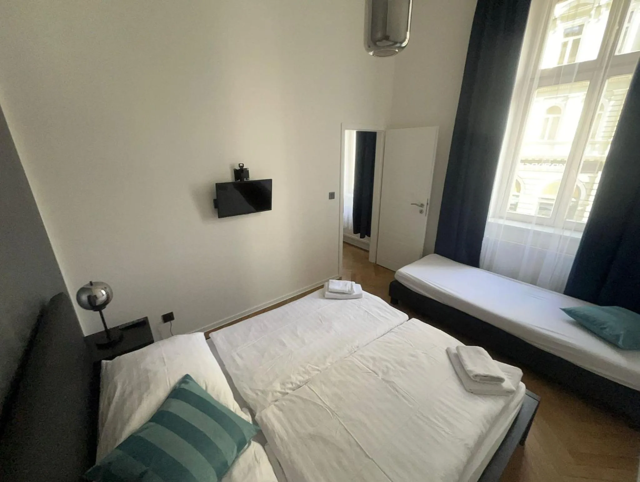 Bed in Top Wenceslas Square Apartment