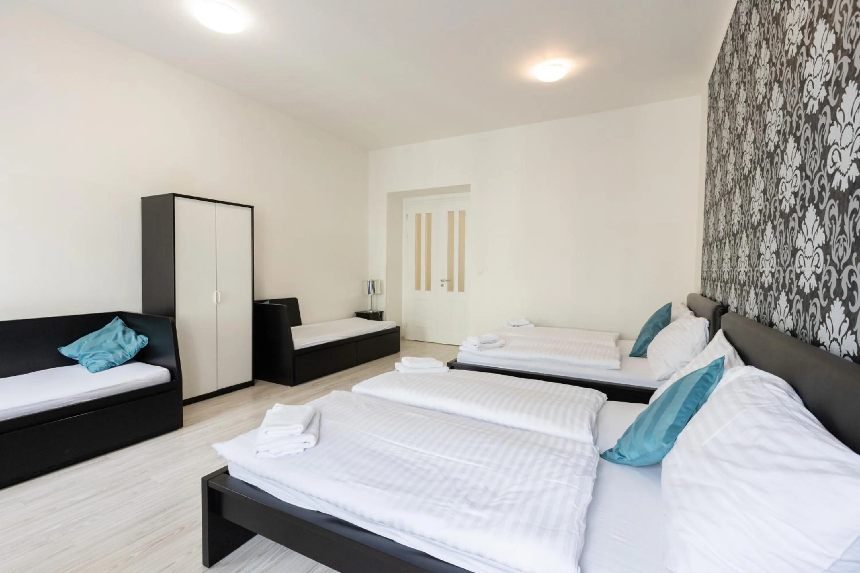 Bed in Top Wenceslas Square Apartment