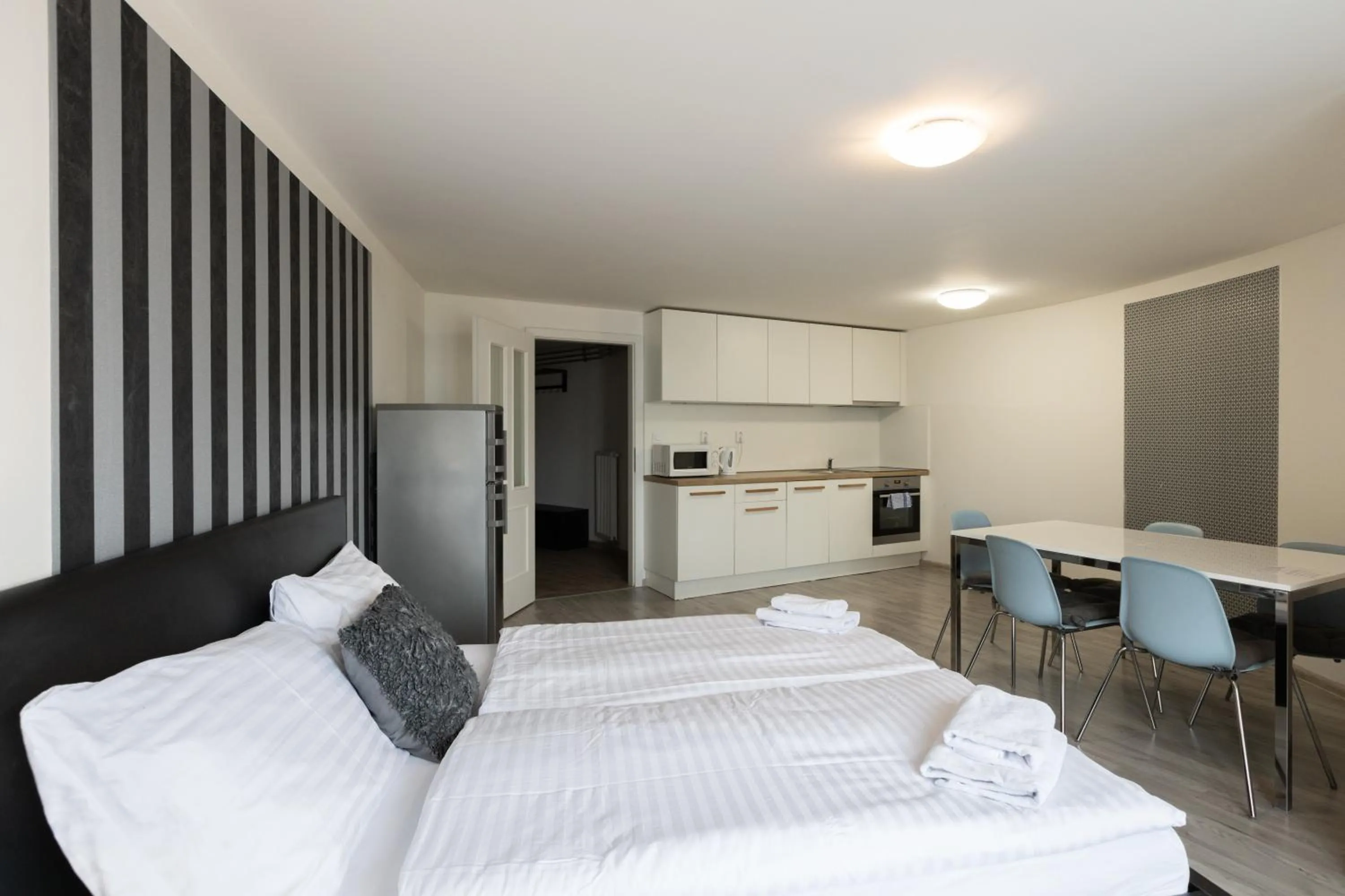 Bed in Top Wenceslas Square Apartment