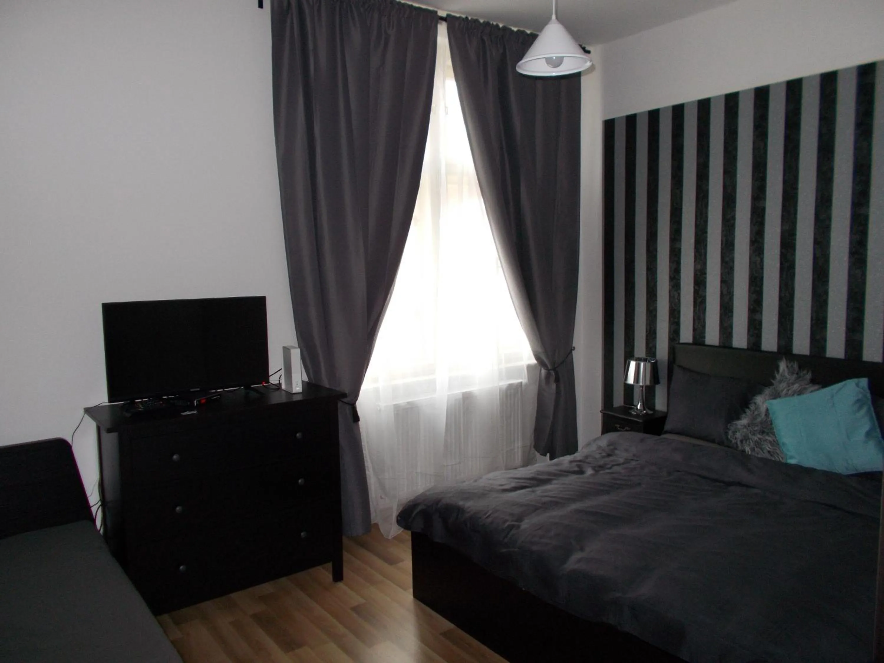 Bedroom, Bed in Top Wenceslas Square Apartment