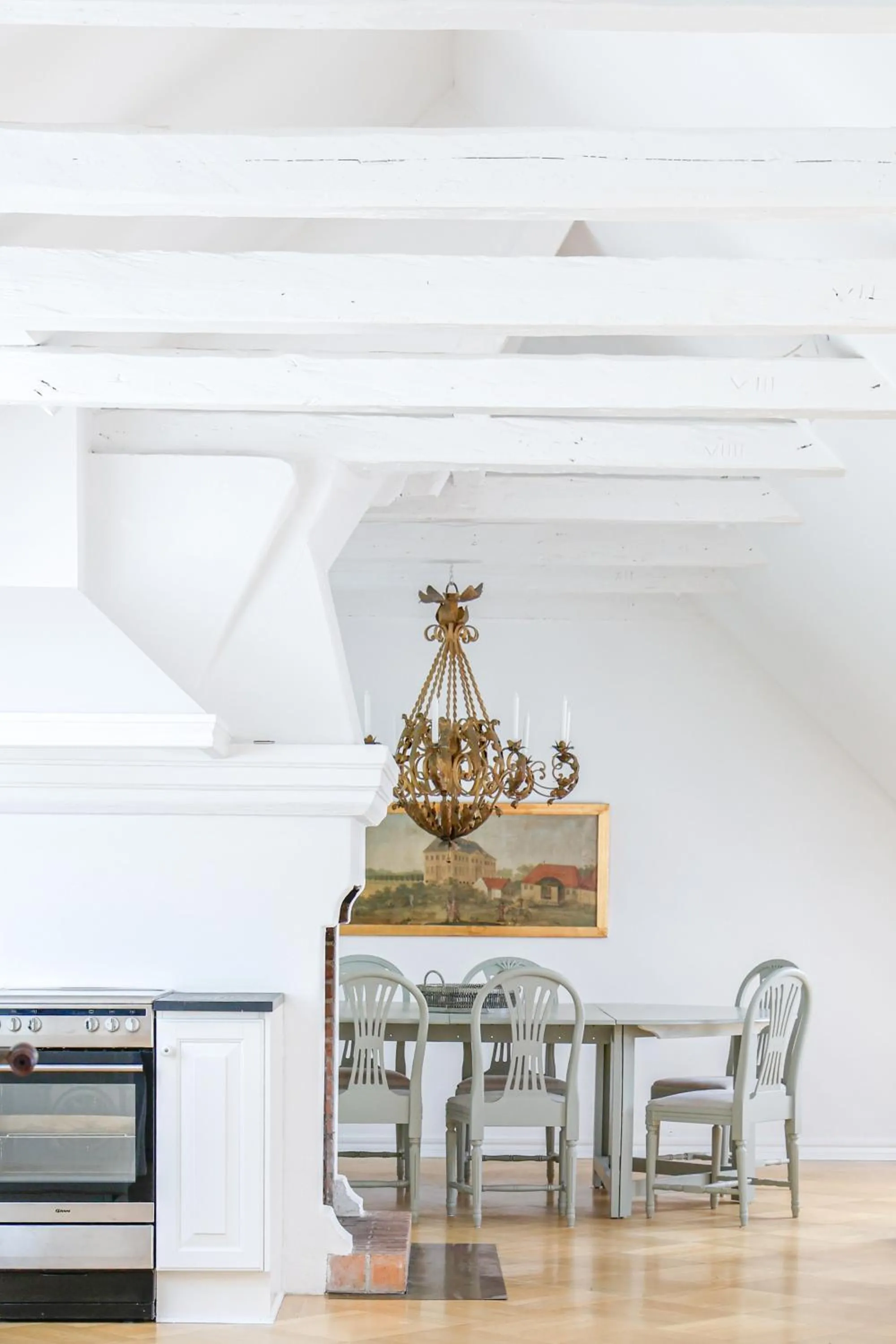 Kitchen or kitchenette in Lundsgaard Gods Badehotel