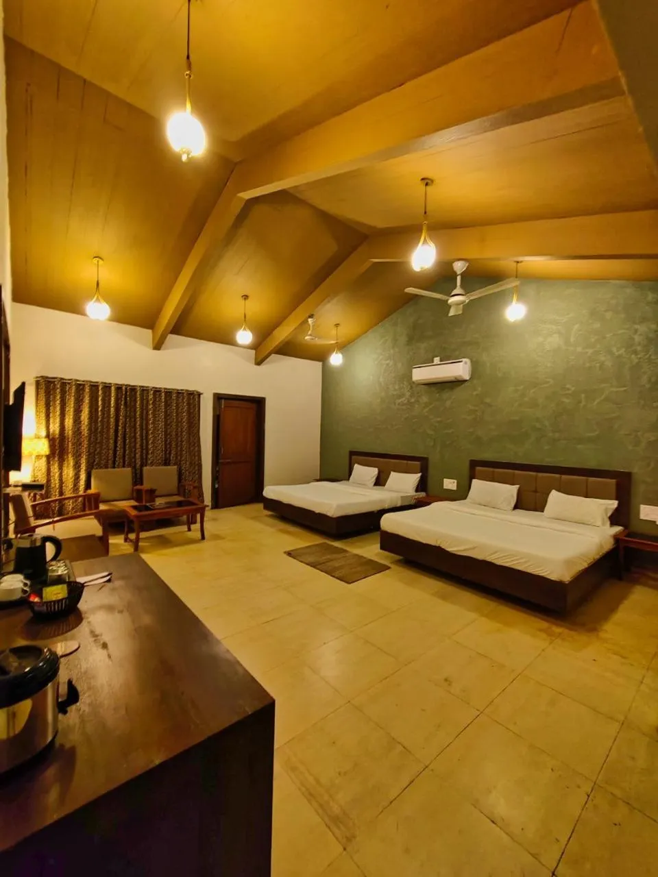 Bed in Greenscape Resort Satpura