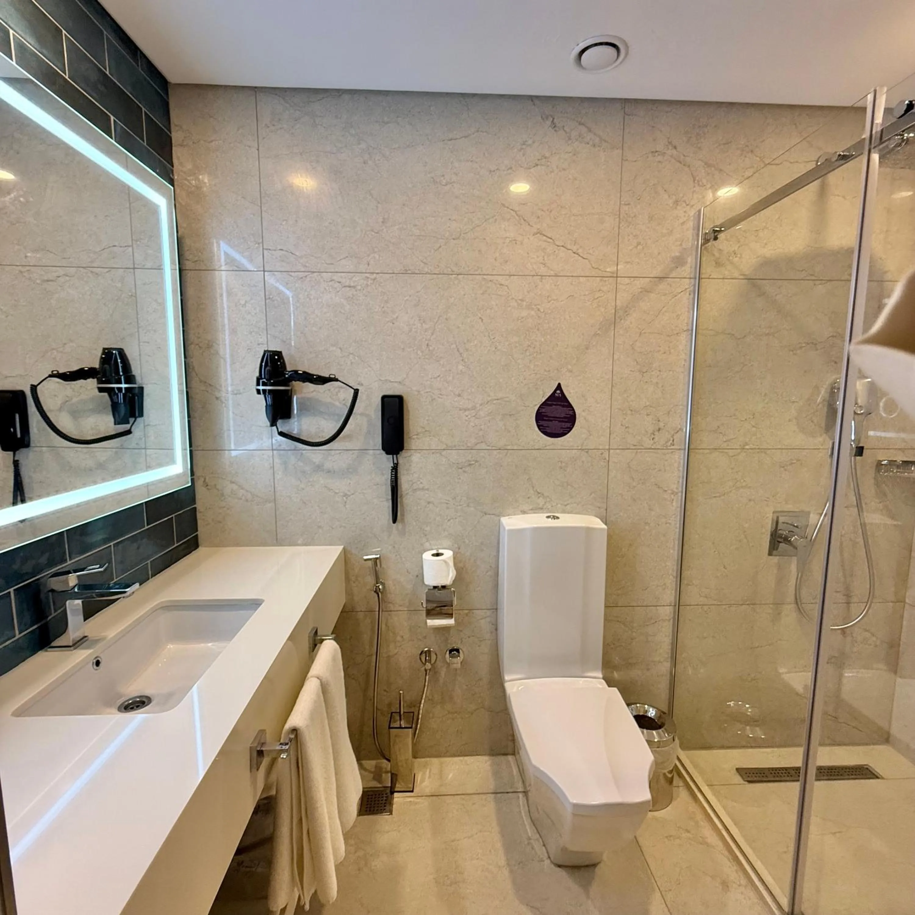 Shower in Sia Hotel Thermal & Spa