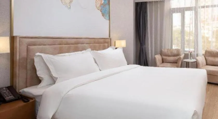 Bed in Hongqiao Pujue International Zhongshan Park Metro Station