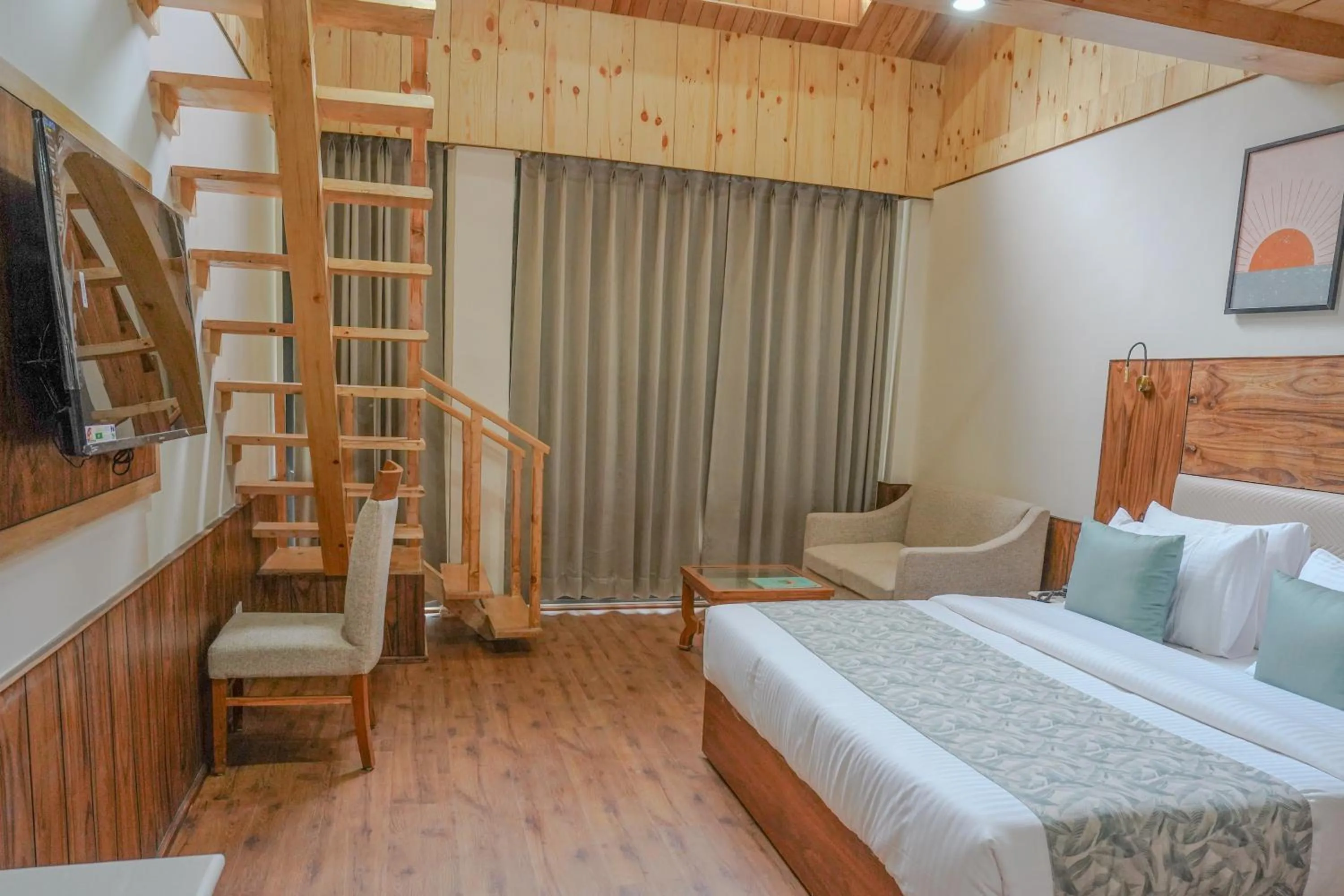Bed in North Deodar Resort, Kasol