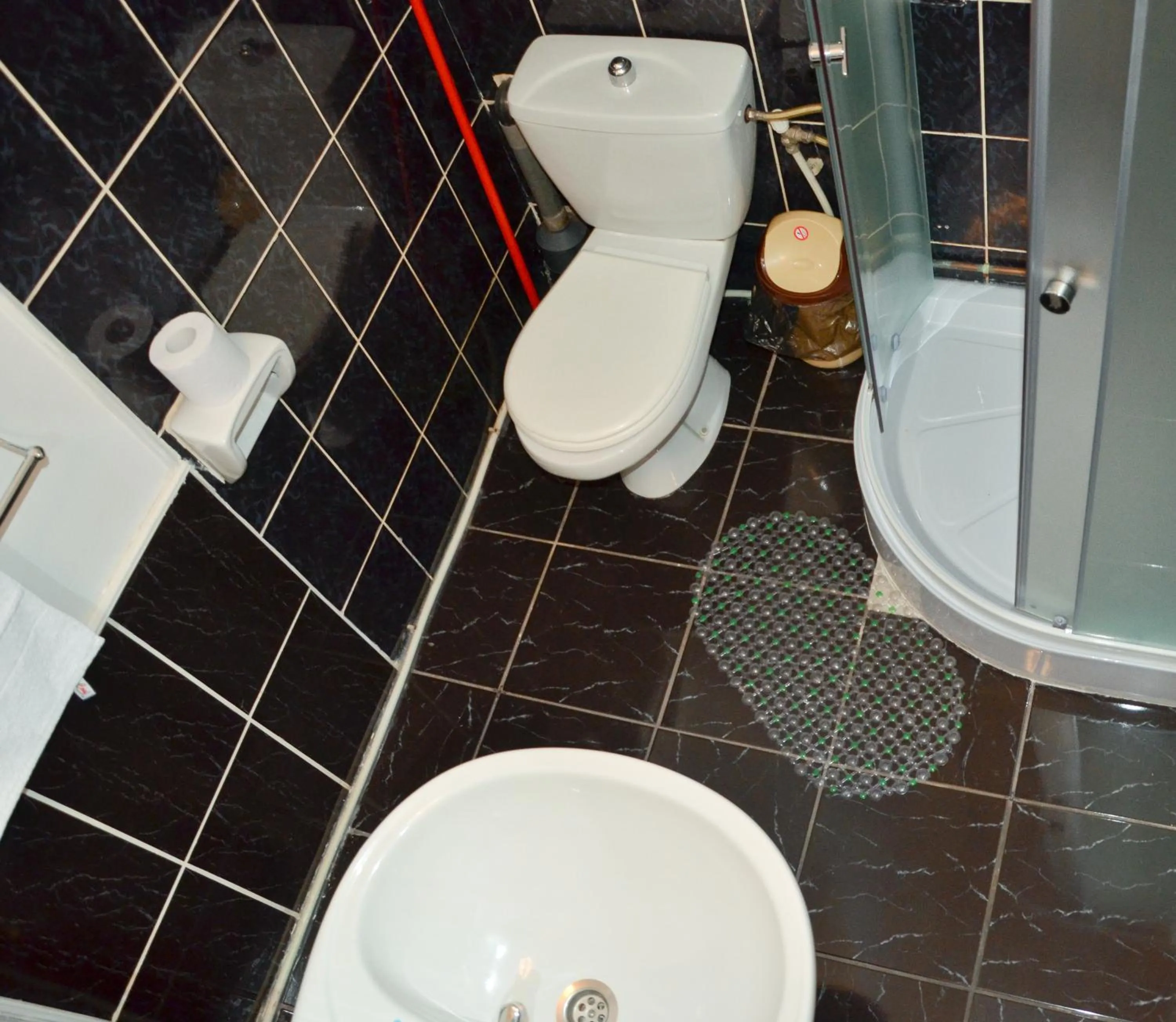 Shower in Pensiunea Happy Inn